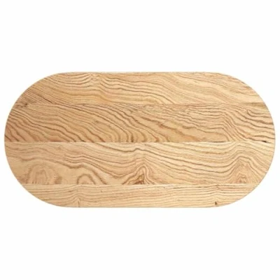 Abbildung von vidaXL Tischplatte 100x50x2 cm Massivholz Eiche Oval