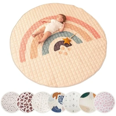 Abbildung von Krabbeldecke für Baby 1,5m, Krabbelmatte, Spielmatte mit Rutschfester Unterseite, Hakuna Matte