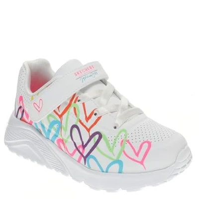 Abbildung von Skechers Jungen Mädchen UNO Lite Love Levitate Sneaker, weiß, 23 EU
