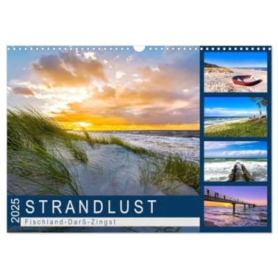 Abbildung von STRANDLUST: Fischland Darß Zingst (Wandkalender 2025 DIN A3 quer), CALVENDO Monatskalender
