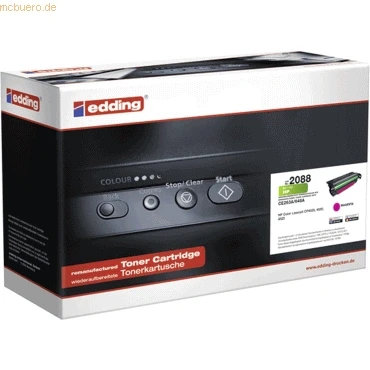Abbildung von edding Toner EDD 2088 Magenta Reichweite 11000 Seiten Ersetzt HP 648A (CE263A)