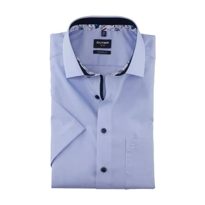 Abbildung von OLYMP Luxor modern fit Hemd Halbarm Haifischkragen hellblau Gr. 37