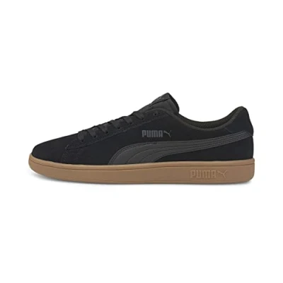 Abbildung von Puma Smash V2 Unisex Sneaker low, Größe: 40.5, Black Leder und textil