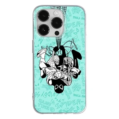 Abbildung von ERT GROUP Handyhülle für iPhone 14 PRO MAX Original und offiziell Lizenziertes Marvel Muster Spider Man 043 optimal an die Form des Handy angepasst, hülle aus TPU