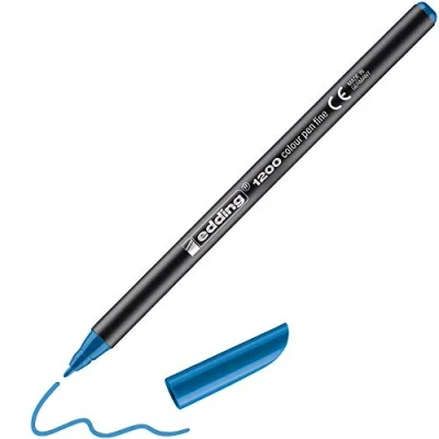 Abbildung von 10 x edding Fasermaler 1200 colourpen 1mm hellblau