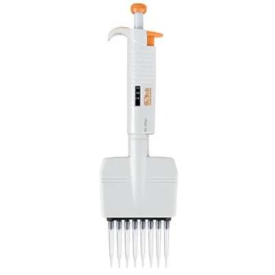 Abbildung von sunLab ABS Digitaler Pipettierhelfer, 0.1mL 100mL Kapazität, Weiß/Orange