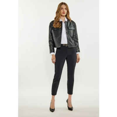 Abbildung von DREIMASTER Klassik Women&#039;s Jacket L / Schwarz 100% Lammleder