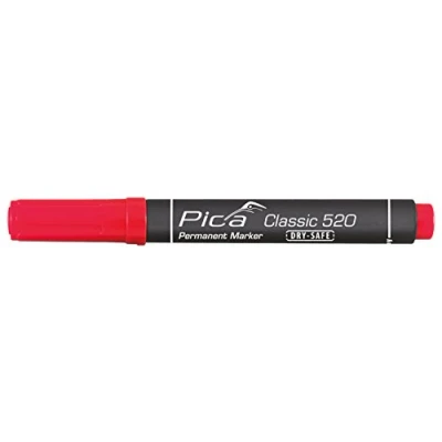 Abbildung von PICA Classic Permanentmarker DRY SAFE 1 4mm Rundspitze rot 1784283