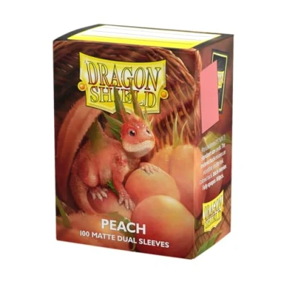 Abbildung von Dragon Shield Standard Matte Dual Sleeves Peach Piip (100 Sleeves)