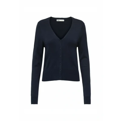 Abbildung von ONLY Onlvenice LIFE Vneck Strickjacke, Damen, Größe: XS, Night sky