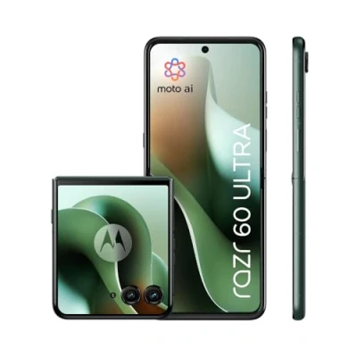 Abbildung von Motorola razr 60 Ultra (Flip Phone, 6,96&quot;/4,0&quot; Super HD, 50 MP Kamera, 16/512 GB, 4700 mAh, Android 15) Pantone Scarab, inkl. Schutzcover speziell bei Amazon