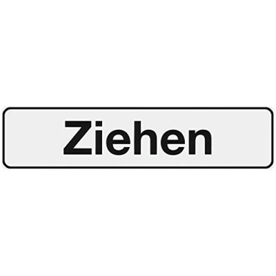 Abbildung von Metafranc Klebeschild &quot;Ziehen&quot; 200 x 48 mm / Beschilderung Infoschild Türschild Gewerbekennzeichnung Grundstückskennzeichnung Orientierung 504180