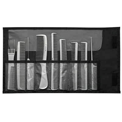 Abbildung von Comair 7001027 Kammset IONIC STATIC FREE, 9 teilig, grau