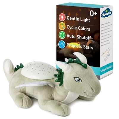 Abbildung von Cloud b Beruhigendes Nachtlicht Sternenprojektor Sanfte Helligkeit 3 Farben Sternbilder Automatische Abschaltung Twilight Buddies® Drache