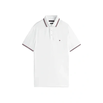 Abbildung von Tommy Hilfiger Herren Tipped Slim Fit Polo Mw0Mw37346 S/S Poloshirt, White (White), XXL