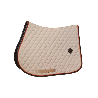 Abbildung von Schabracke onion quilt Leder neon Dressur beige