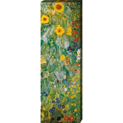 Abbildung von 1art1 Gustav Klimt Poster Bauerngarten Mit Sonnenblumen, 1905 06 Bilder Leinwand Bild Auf Keilrahmen XXL Wandbild Kunstdruck Als Leinwandbild 90x30 cm