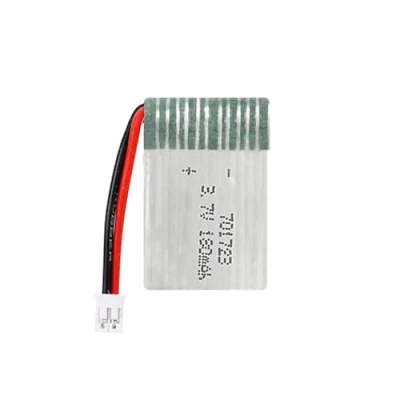 Abbildung von HRYHWASE Lithium Polymer Akku 3.7V 180mAh 701723 20C Wiederaufladbarer Lipo Ion mit PH2.0 2P Stecker für RC Drohne Flugzeug Zubehörteil