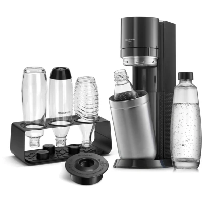Abbildung von SodaStream Wassersprudler &quot;&quot;DUO&quot; Upgrade + Zubehör&quot;, (5 tlg.), 1x DUO Umsteiger (Titan) ohne CO2 Zylinder