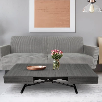Abbildung von Sundance Höhenverstellbarer Couchtisch Vintage Holz Menzzo