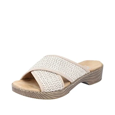 Abbildung von Rieker Damen Pantoletten 62288 60 beige Gr. 41