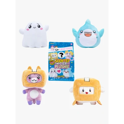 Abbildung von LankyBox Mystery Plushies Plüsch, 27,9 cm, mit Überraschungsband innen, offizielles Lizenzprodukt