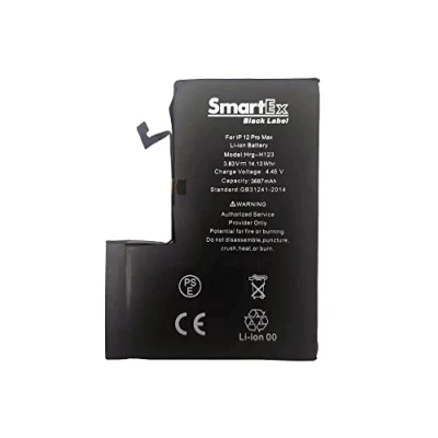 Abbildung von Smartex® Black Label Akku Batterie kompatibel mit iPhone 12 Pro MAX 3687 mAh 2 Jahre Garantie
