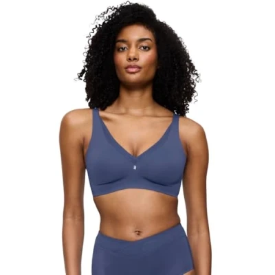 Abbildung von Triumph TRUE Shape Sensation Minimizerohne Triangel BH, Damen, Größe: 95D, Vintage denim