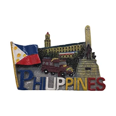 Abbildung von Philippinen 3D Kühlschrankmagnet Touristische Souvenirs Harz Magnetische Aufkleber Home &amp; Kitchen Dekoration aus China