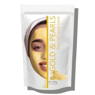 Abbildung von Oïléna Gesichtsmaske Gold Straffend, Jelly, Peel Off, 100% Natürlich, Anti Aging, Peeling, Alginate Pulvermaske, Poren tiefenreinigungsmaske, 200 g 10 Behandlungen