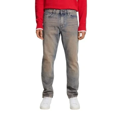 Abbildung von Esprit MIT Mittlerer BUNDHÖHE Jeans Straight Leg, Herren, Größe: 32x34, Blue light washed
