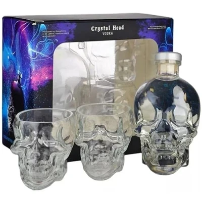 Abbildung von CRYSTAL HEAD VODKA 70 CL PACK MIT ZWEI GROSSEN GLÄSERN