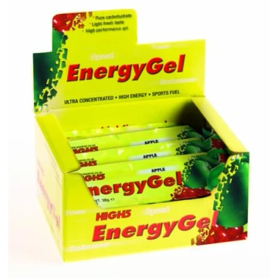 Abbildung von HIGH5 Energy Gel, Energie Gel im schnell zu öffnenden Portionsbeutel, mit natürlichem Fruchtsaft (Beere, 20 x 40g)