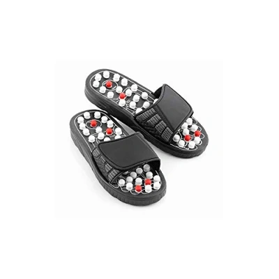 Abbildung von InnovaGoods® Plantarfasziitis Pantoffeln, Akupunktur Massage 41 Akupunkturpunkte, Klettverschluss, Hilft bei verschiedenen Beschwerden (Größe S)