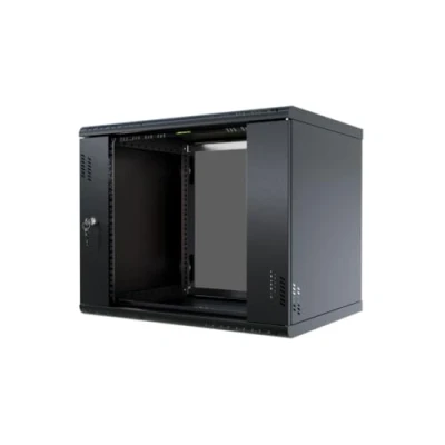 Abbildung von Stalflex Server Netzwerkschrank 19 Zoll 9U 450mm PRO Hochbelastbarer Stahl Computer &amp; Racks Serverschrank, kompatibel mit Fachboden und Rack Schienen
