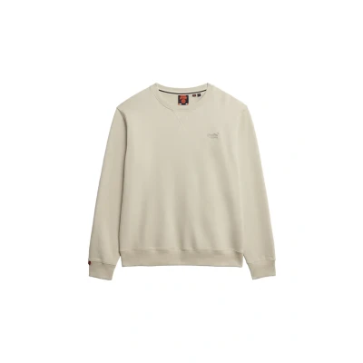 Abbildung von Superdry Essential LOGO CREW Sweatshirt, Herren, Größe: XXL, Light stone beige