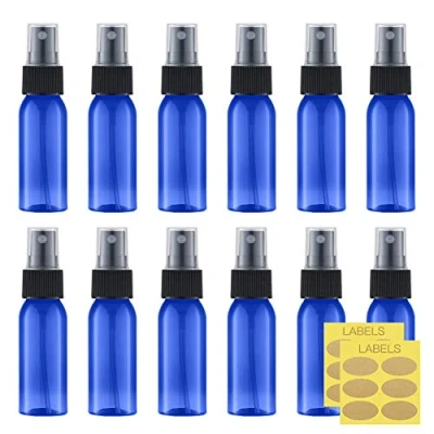Abbildung von Toureal 30ML Feinnebel Sprühflasche Plastik (12 Stück) Pumpflasche Klein, Nachfüllbares Reisen Zerstäuber, Mimi Spritzer für Kosmetik (Blau)