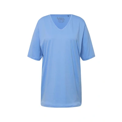 Abbildung von Ulla Popken PLUS SIZE V NECK TEE Tshirt basic, Damen, Größe: 54/56, Cloud blue
