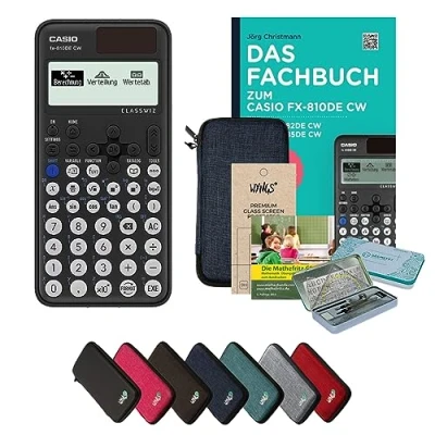 Abbildung von CALCUSO Streberpaket Blau mit Taschenrechner Casio FX 810DE CW ClassWiz
