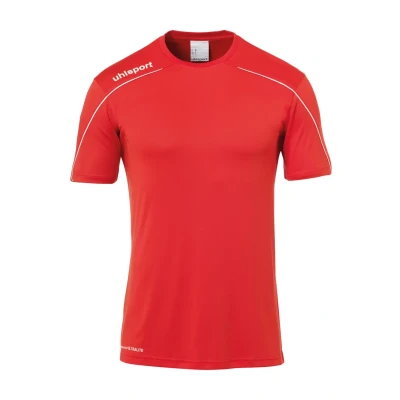 Abbildung von uhlsport Stream Tshirt print für Kinder, Größe: 164, Rot weiß