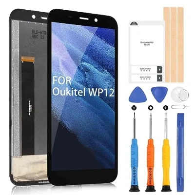 Abbildung von ARSSLY LCD Bildschirm für Oukitel WP12/WP12 PRO Display Digitazer Touchscreen Ersatz Montage mit Werkzeugen