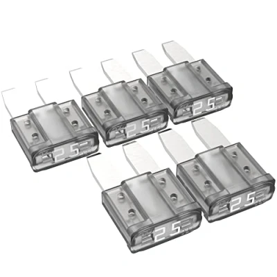 Abbildung von AUPROTEC Micro 2 Kfz Sicherungen Flachstecksicherungen MikrOTO II 5A 30A Auswahl: 25A Ampere weiß, 5 Stück