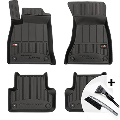 Abbildung von moto MOLTICO 3D Gummimatten Auto Fußmatten Gummi Automatten 4 teilig Set passend für Audi A4 B9 ab 2016