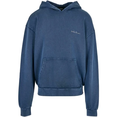 Abbildung von Urban Classics Small Embroidery Kapuzenpullover, Herren, Größe: Large, Spaceblue