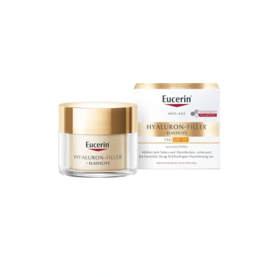 Abbildung von Eucerin Hyaluronfiller + Elasticity ANTI AGE Tagescreme LSF 30 Antiaging, Damen, Größe: 50 ml, Transparent