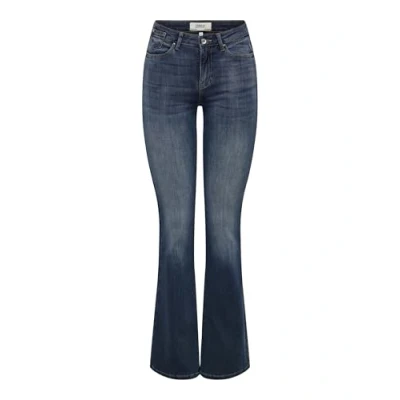 Abbildung von ONLY Damen ONLBLUSH ICON Coin MID FL DNM CRO300NOOS Jeans, Blue Black Denim, S x 34L