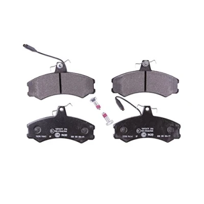 Abbildung von HELLA 8DB 355 006 011 Bremsbelagsatz mit integriertem Verschleißwarnkontakt Bremssattelschrauben FIAT: Ducato I Pritsche/Fahrgestell