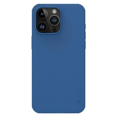 Abbildung von Nillkin Super Frosted Shield Pro Magnetic Series Schutzhülle für Apple iPhone 15 Max, Blau