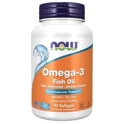 Abbildung von Now Foods Molec distilled Omega 3 Soft gels, 90 Count