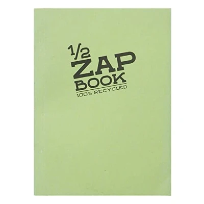 Abbildung von Clairefontaine 8367C Skizzenblock / Zeichenblock Zap Book 1/2, geleimt, DIN A6 10,5x14,8 cm, 40 Blatt 80g 100% recyceltes Papier, ideal für Notizen oder Zeichnungen, farbig sortiert, 1 Stück